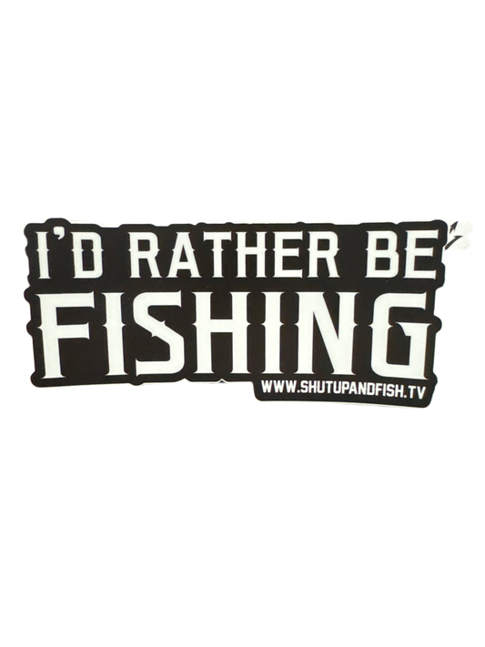 I’d rather be fishing sticker